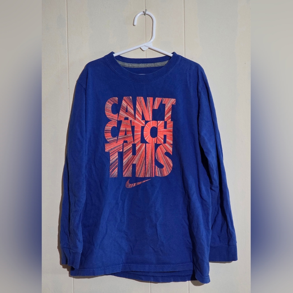 Nike Kids Blue Long Sleeve Shirt